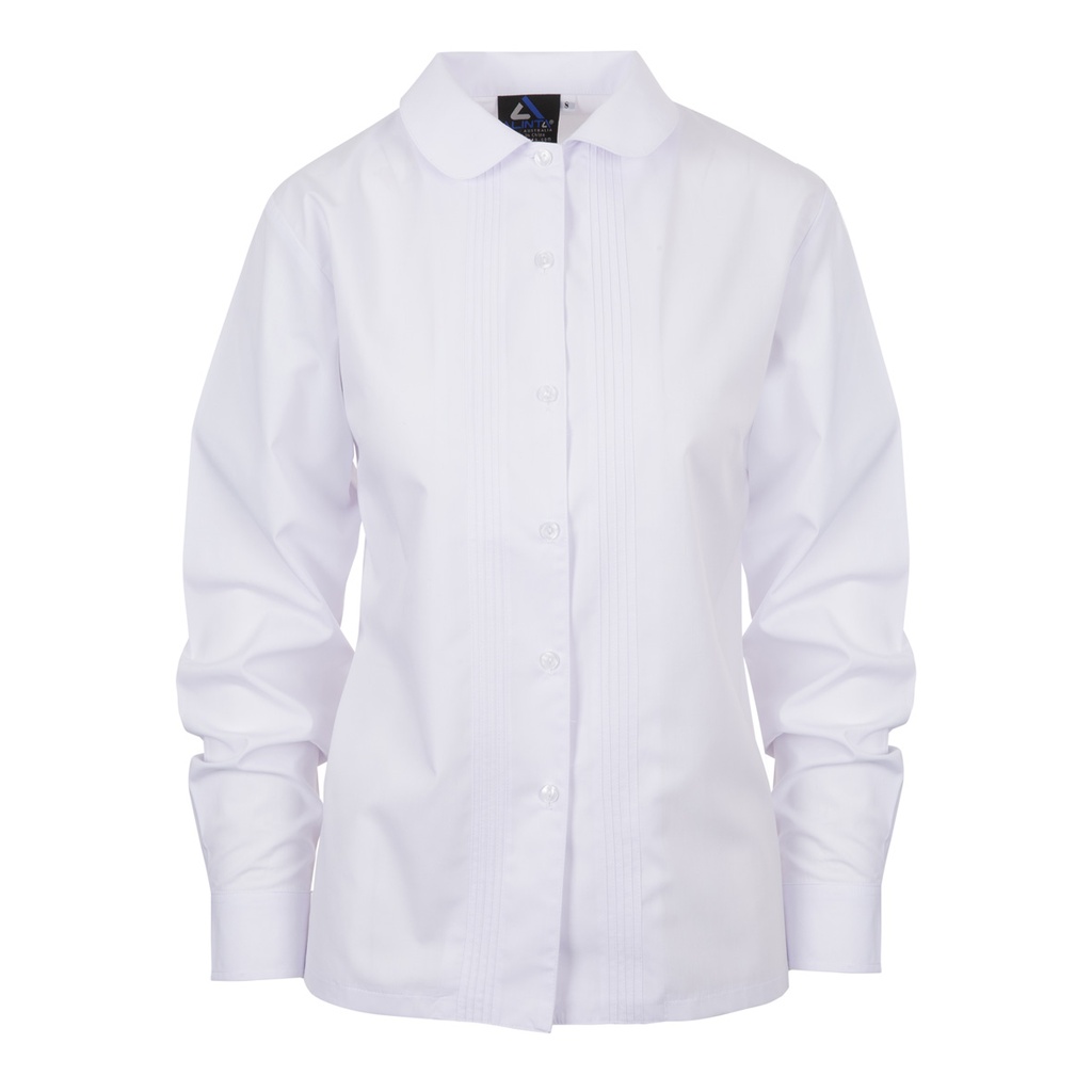 CCA Blouse L/S White K-6