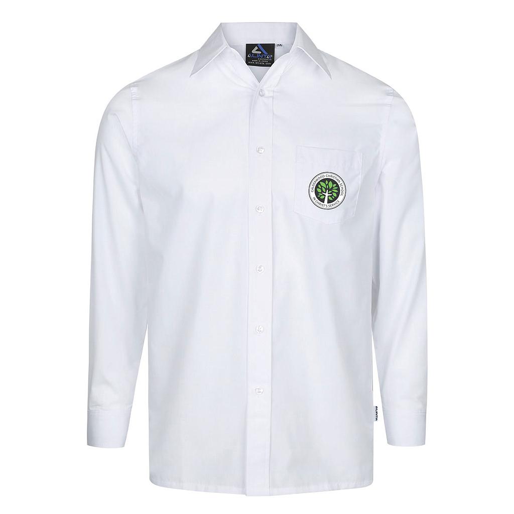 CCS Shirt Unisex L/S White K-12