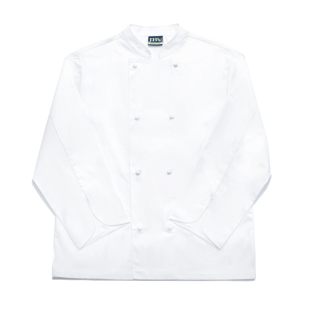 SFX Jacket Chefs + Buttons White 