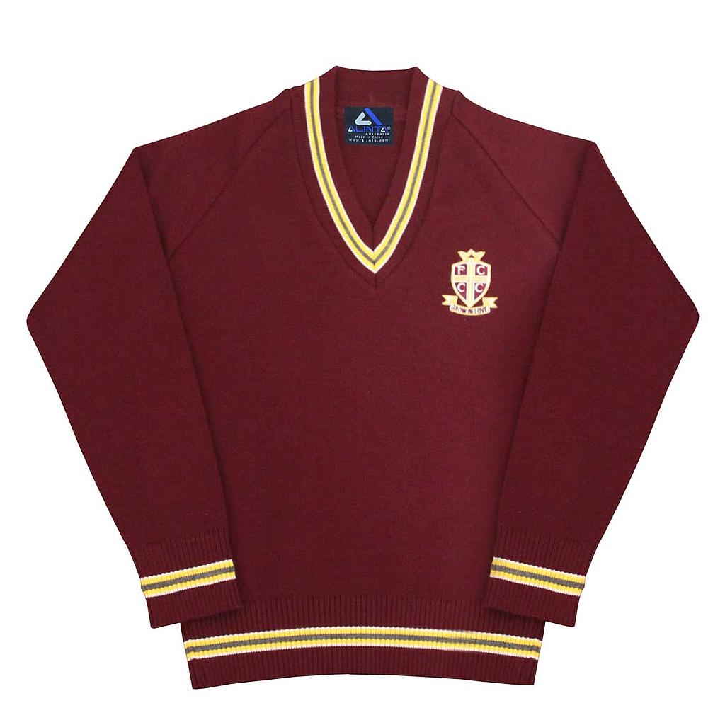 FCC Jumper Stripe Dark Maroon P-10