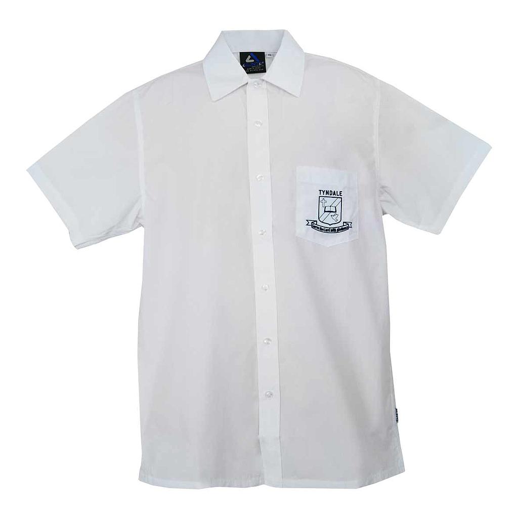 TCS Shirt S/S White Y11-12