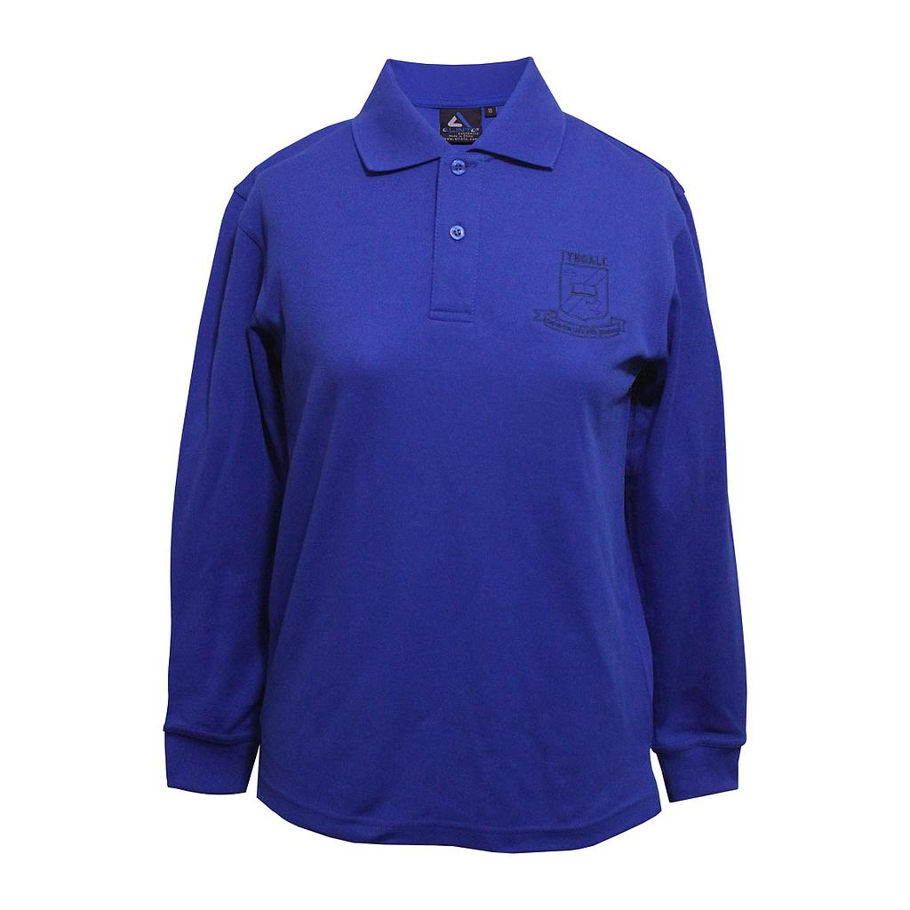 TCS Polo L/S Boys Blue K-6