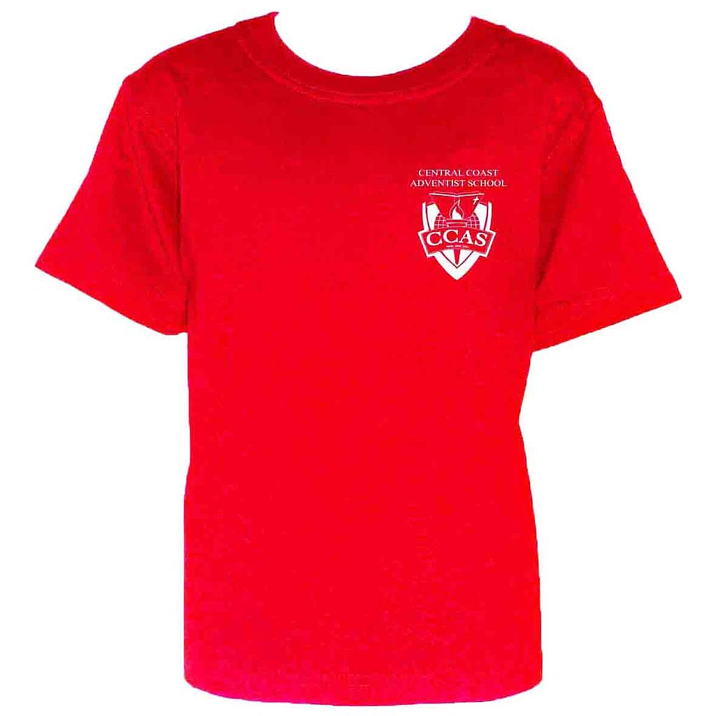 CCA T-Shirt S/S Red Prep