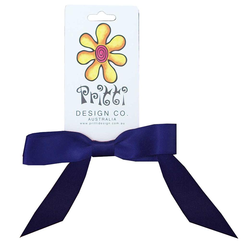 MCS Pony Bow Navy Blue