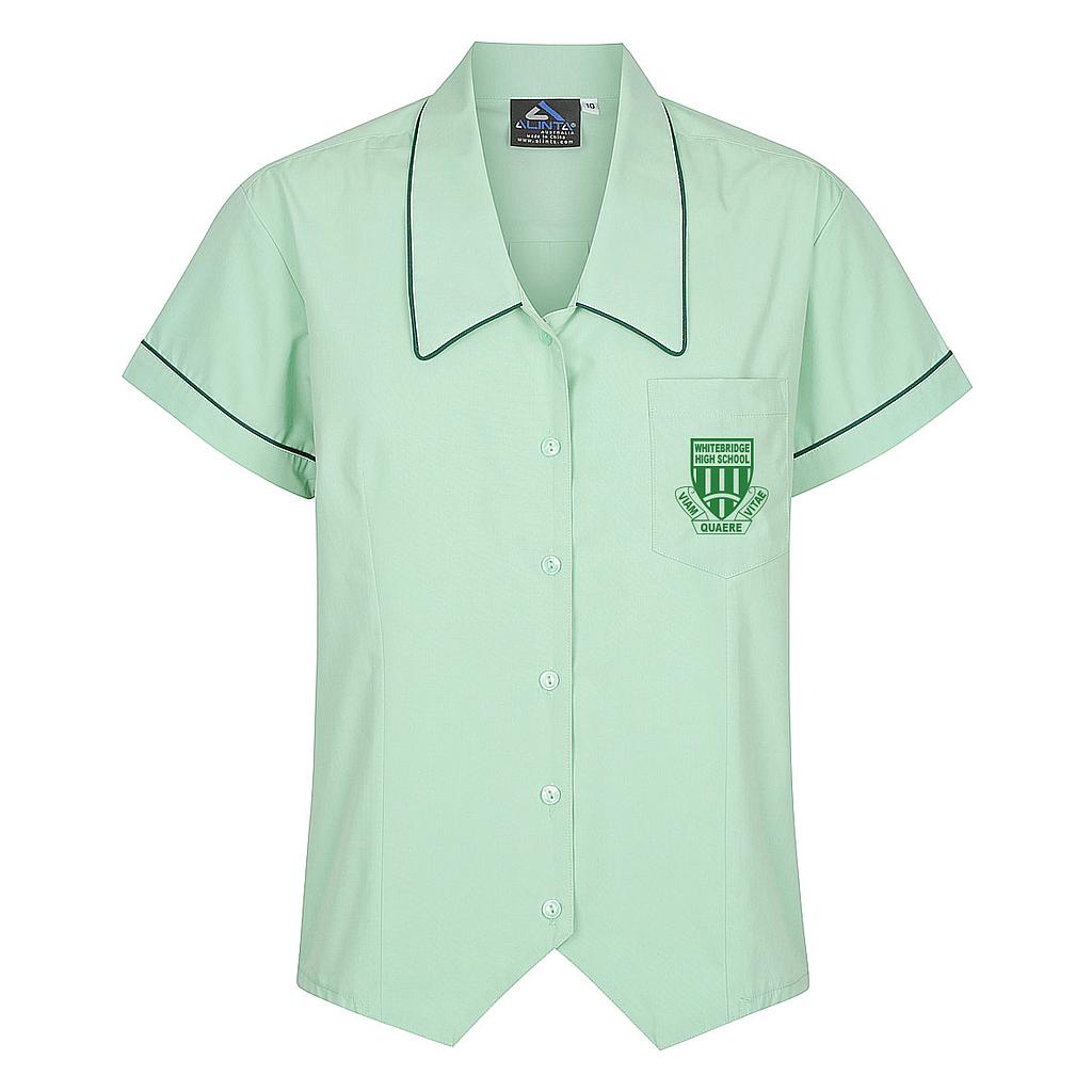 WBH Blouse S/S Green PC 7-10