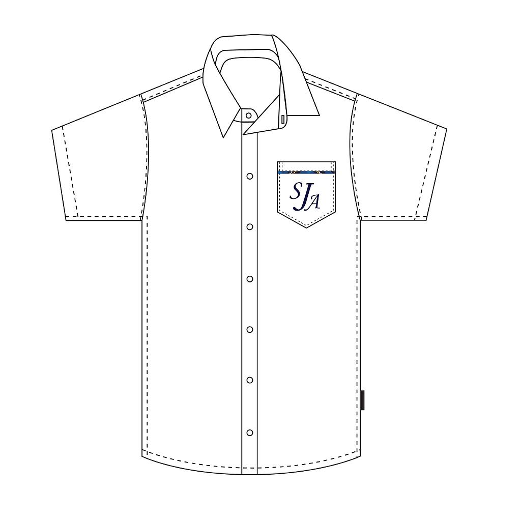 SJA Shirt S/S White 10-12 (D)