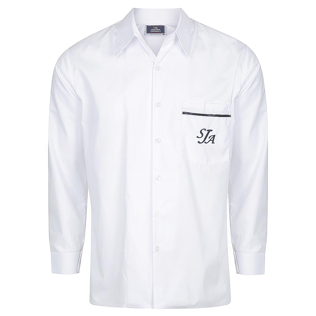 SJA Shirt L/S PC White 10-12 (O)