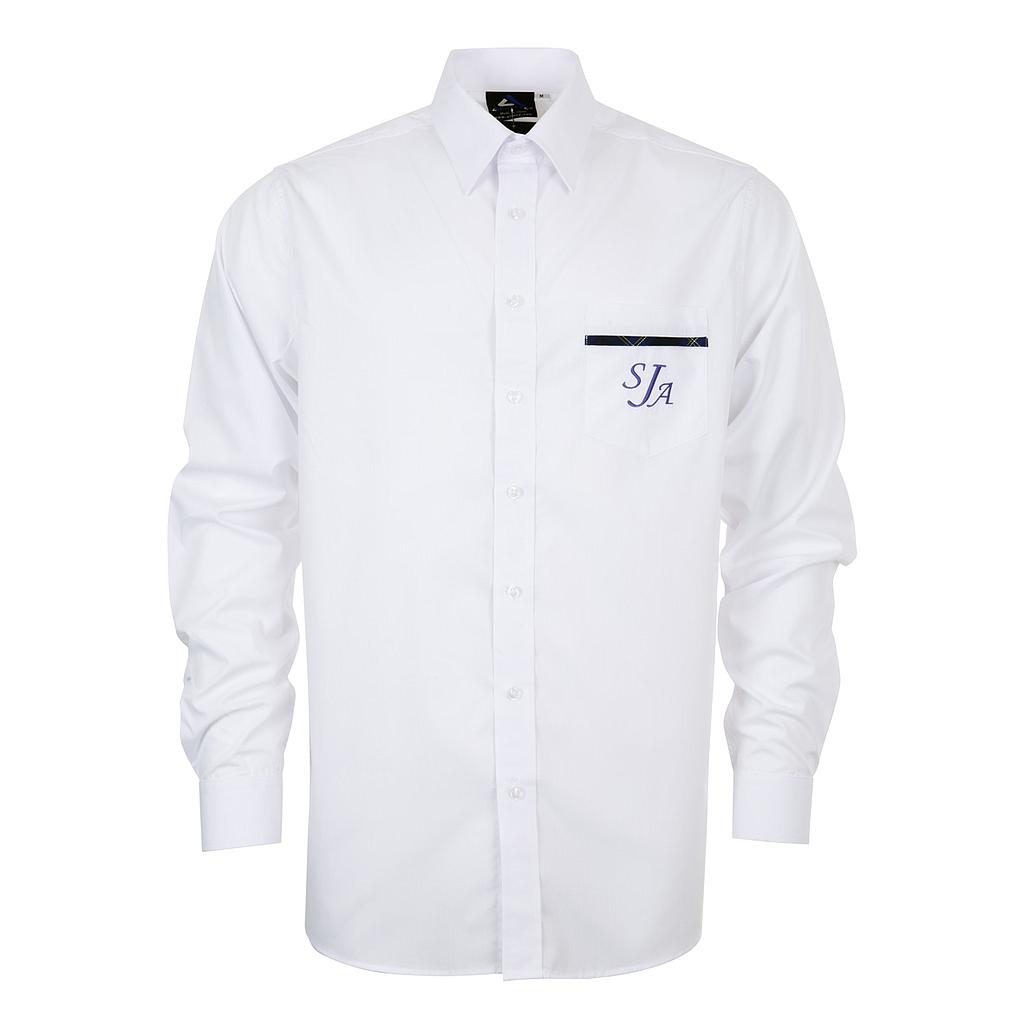 SJA Shirt L/S White 10-12 (D)