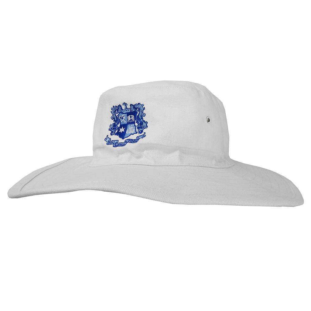 CMC Cricket Hat Broadbrim White