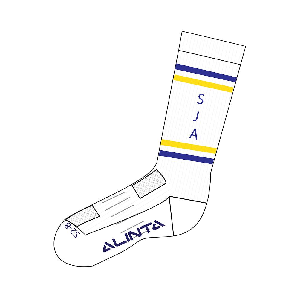 SJA Sock Sport Crew White 7-12 (D)