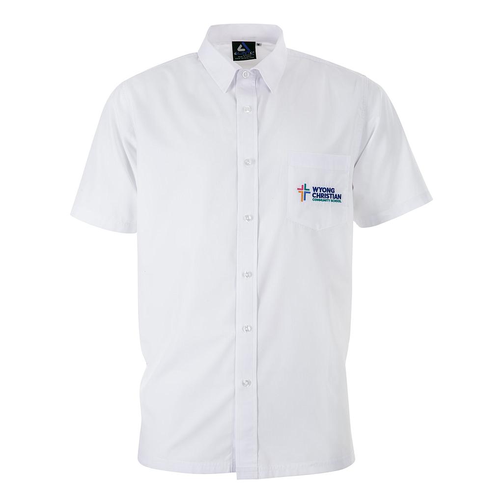 WCC Shirt S/S White Flat Collar 11-12