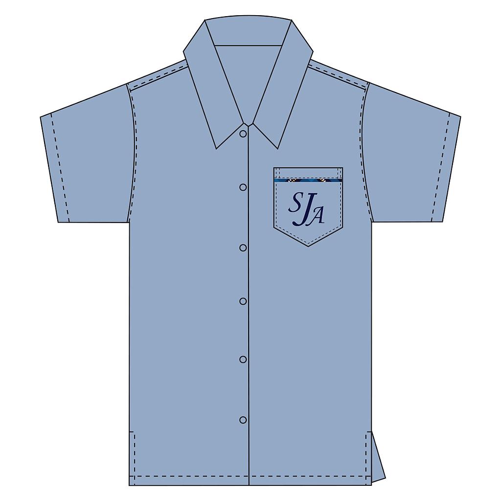 SJA Shirt S/S PC Chambray Boys 7-9 (D)