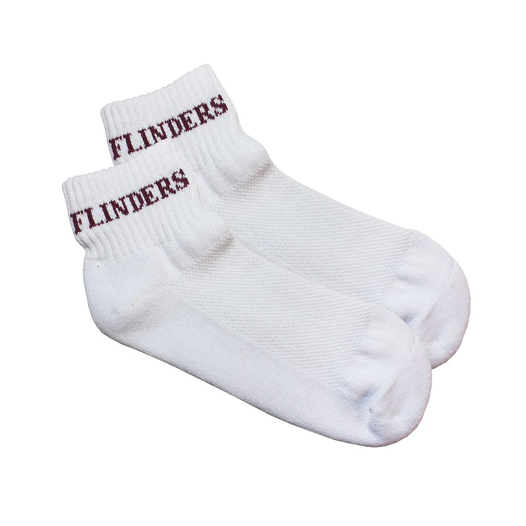 FCC Sock Sports Ankle White 1pk