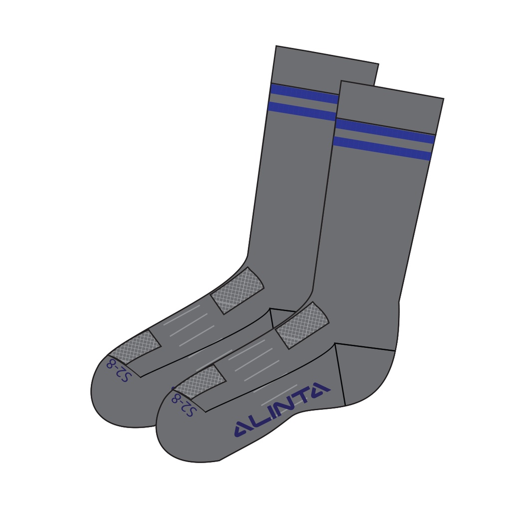 SJA Sock Boys 2pk Grey 7-12