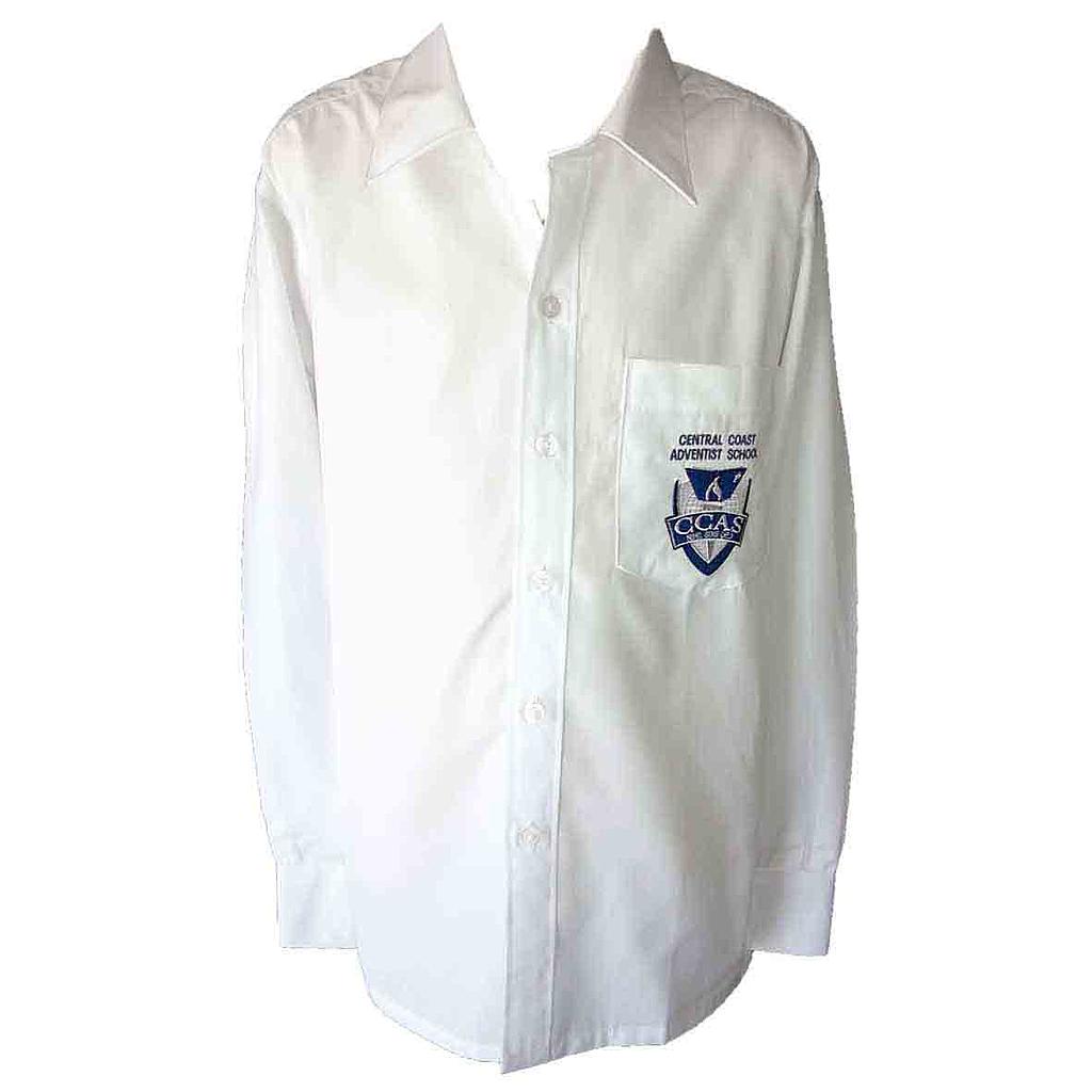 CCA Shirt L/S White K-12