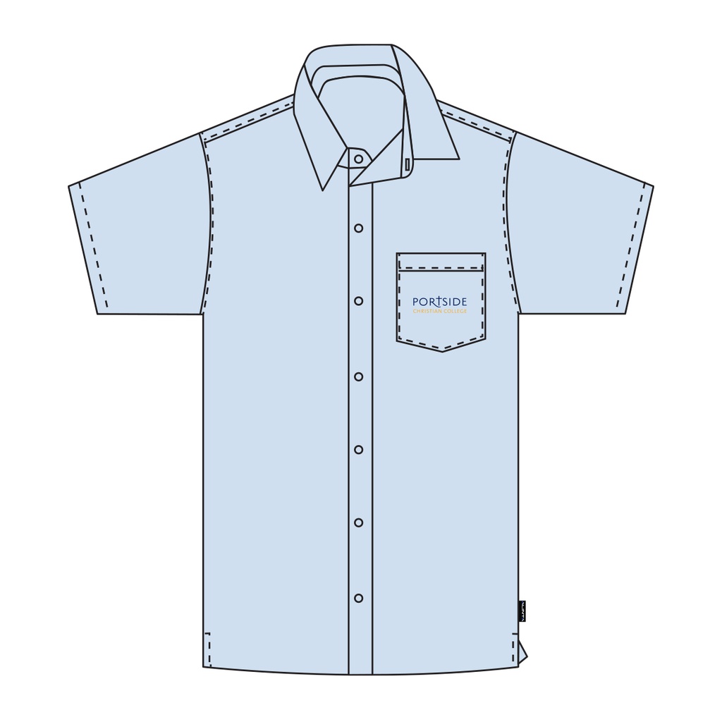 PCC Shirt S/S Blue F-12