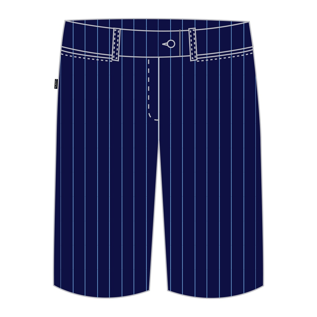 PCC Shorts Formal Navy Striped Girls 7-12