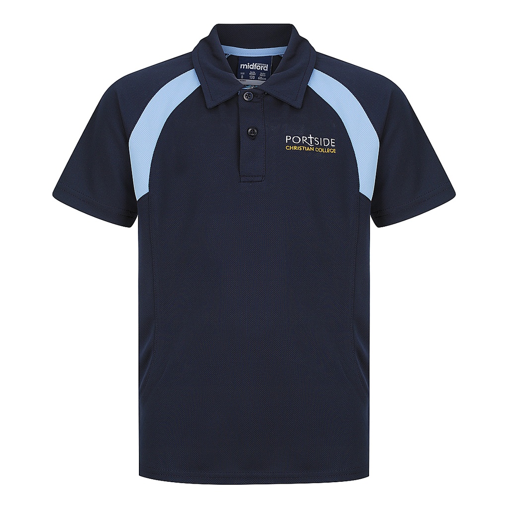 PCC Polo Sport S/S Navy/Sky F-12 (O) (D)