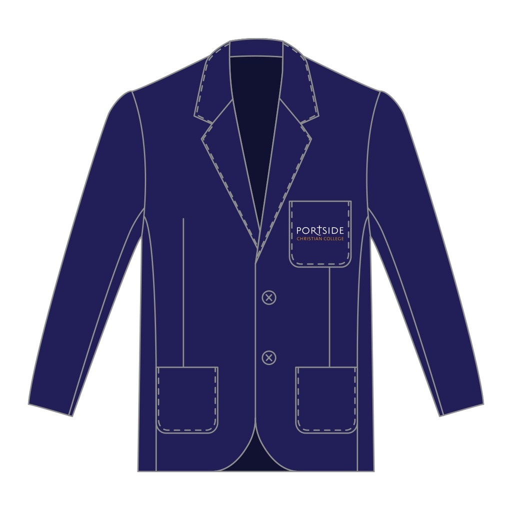 PCC Blazer Navy PV Unisex 7-12 (O) (D)