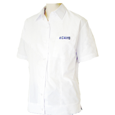 KCA Blouse S/S PC White 7-12