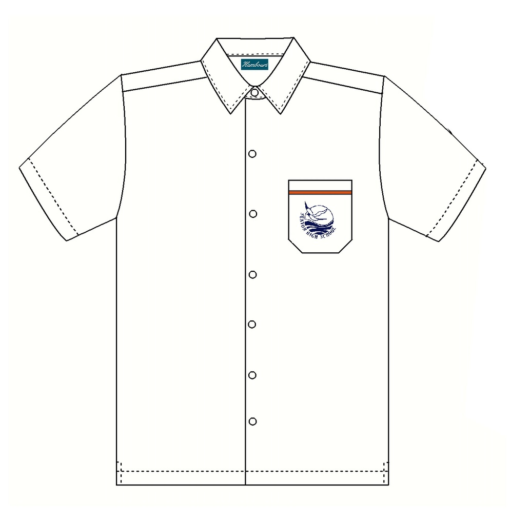 SHS Shirt S/S White 11-12 (D)