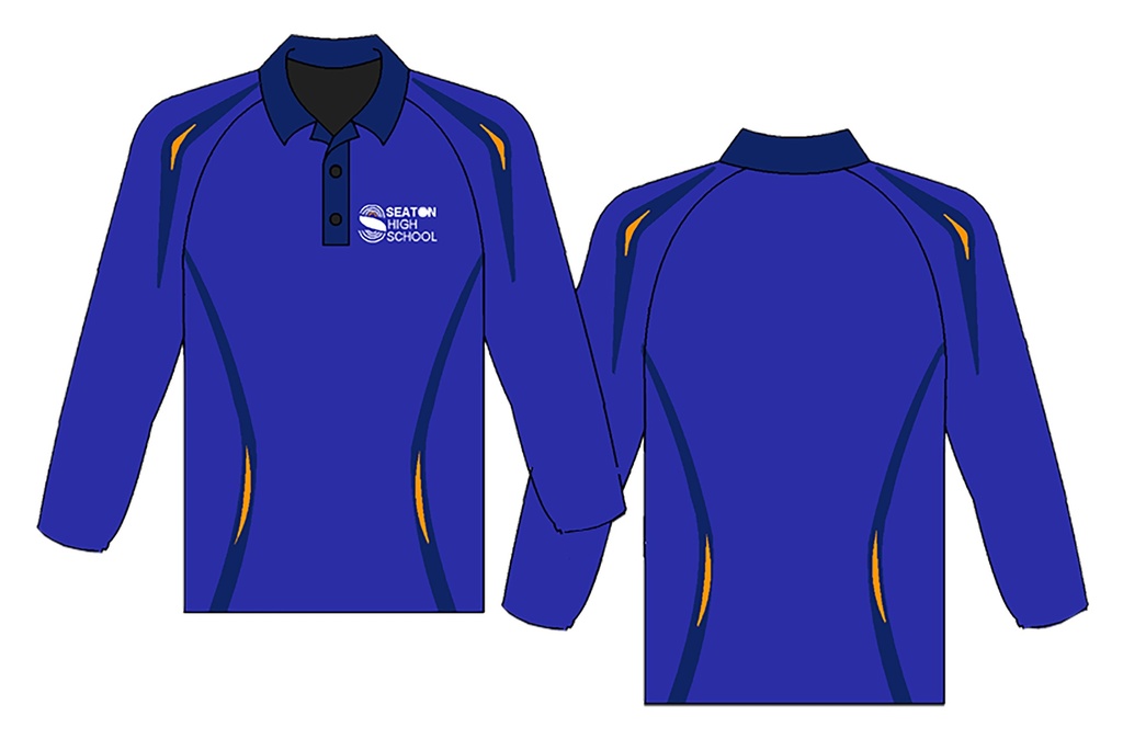 SHS Polo L/S Royal 7-12