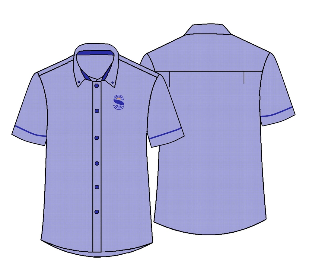 SHS Shirt S/S Blue 7-12