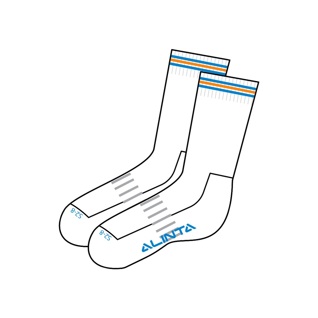 SAC Sock Sport Crew White P-12