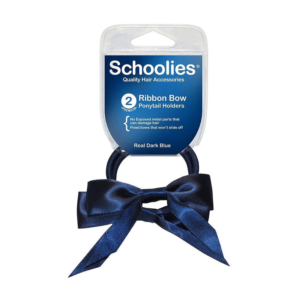 BCC Pony Bow Navy 2pk