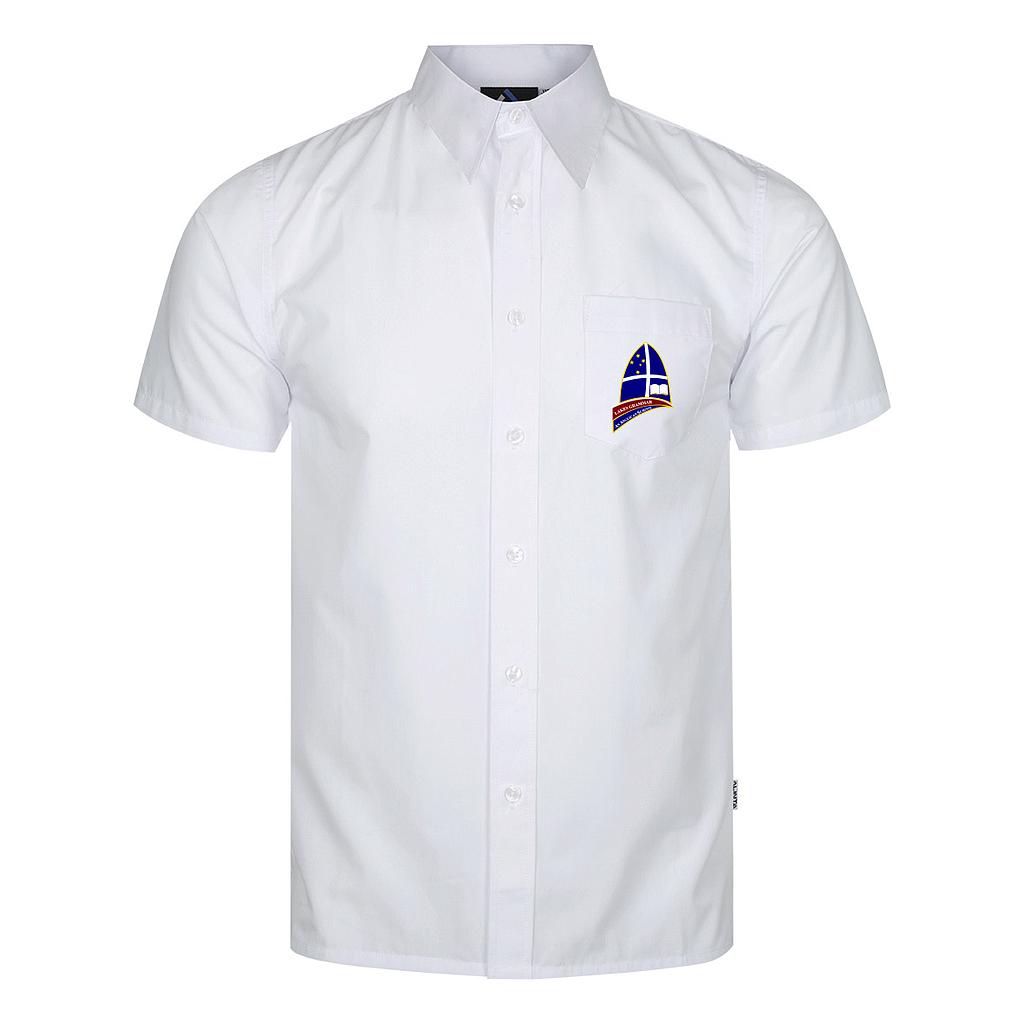 LGR Shirt S/S 2pc Collar White K-12