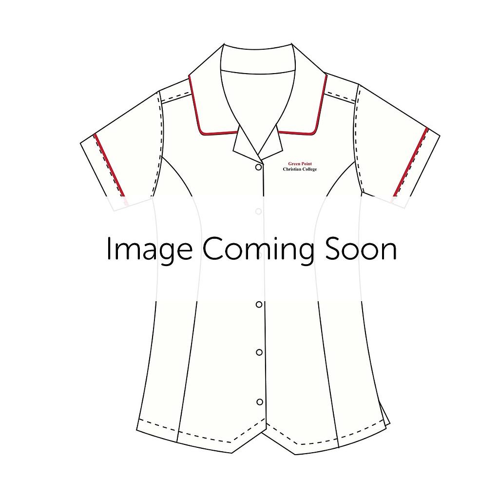 GPC Blouse S/S Red Trim 7-10