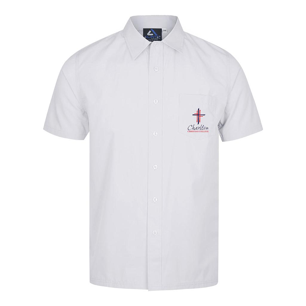 CCC Shirt S/S Flat Collar White K-8