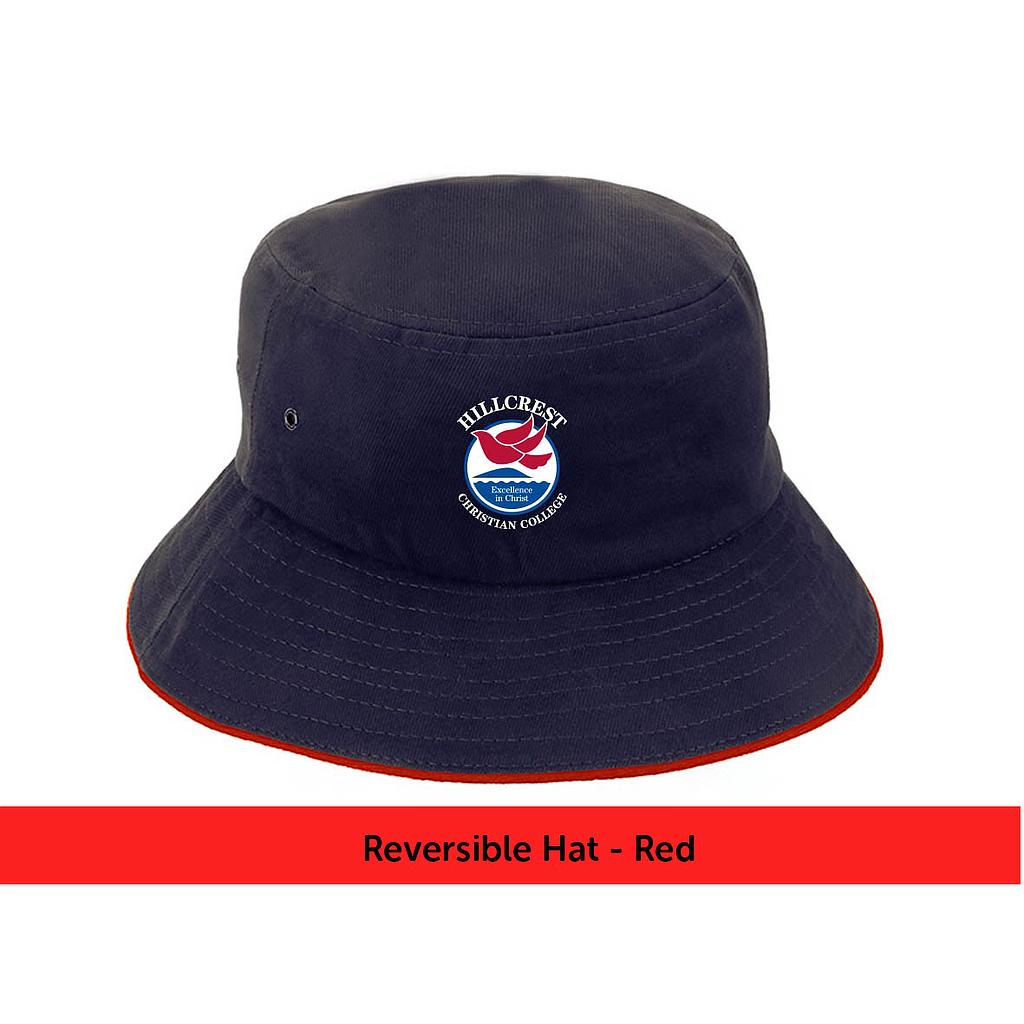 HCC Hat Bucket Rev Carmichael Red