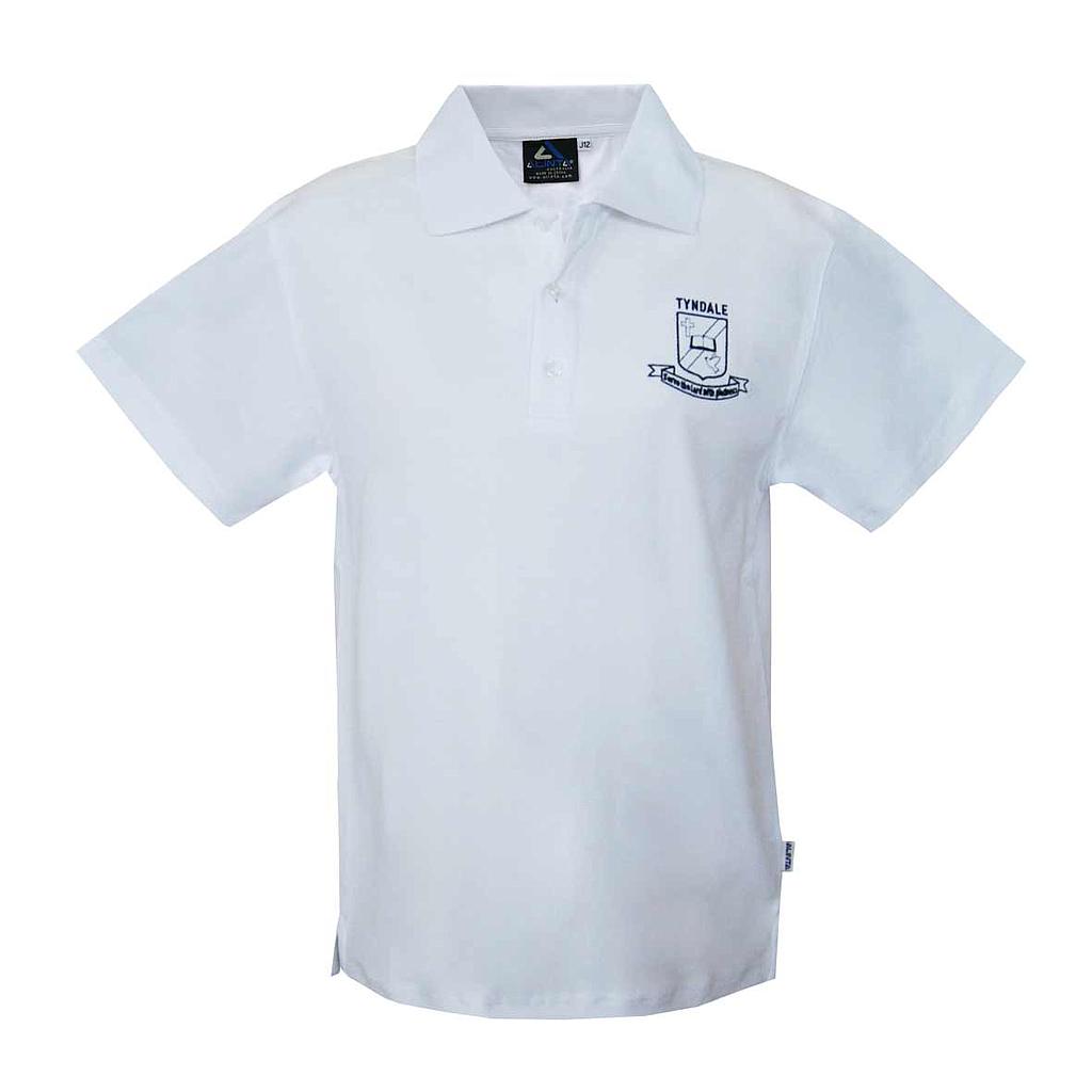 TCS Polo S/S Girls White K-6