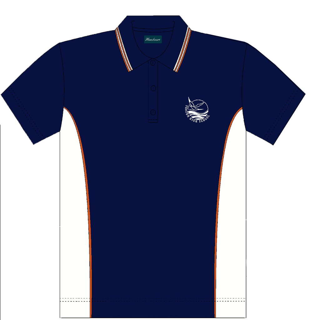 SHS Polo S/S Navy 11-12 (D)